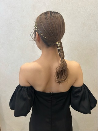 【studio clori.】ブラックドレスヘア✨