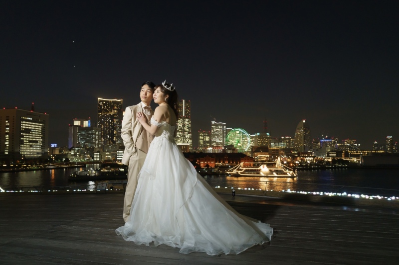 【みなとみらいの夜景、大桟橋ロケーション】Photo by 齋藤燎佑