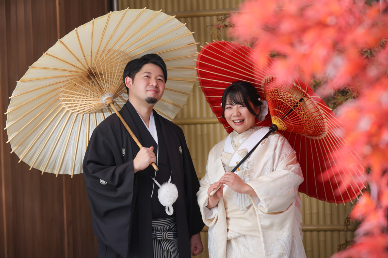 スタジオで天気に左右されず、撮影!