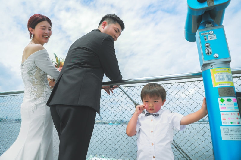 家族と楽しみながら撮影!