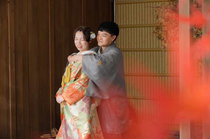 屋内庭園スタジオで残す和装フォト