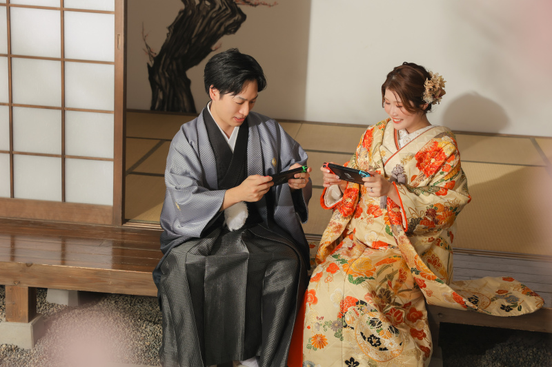 お二人らしい和装撮影!