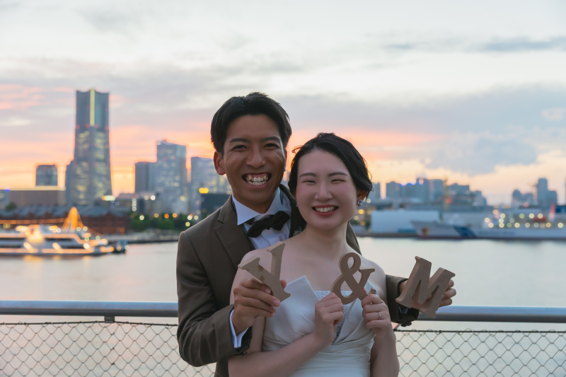 大さん橋で夕景・夜景フォト