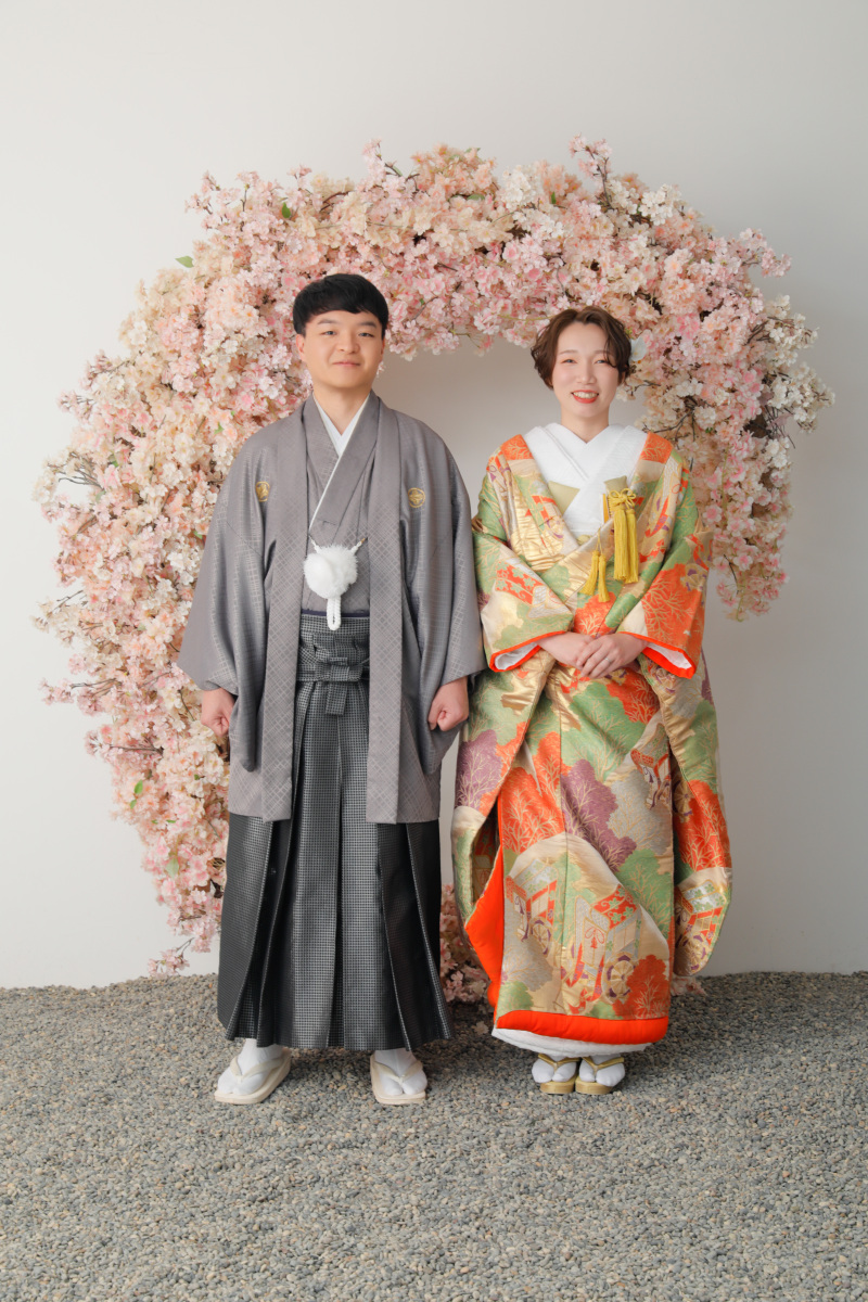 屋内庭園スタジオで残す和装フォト