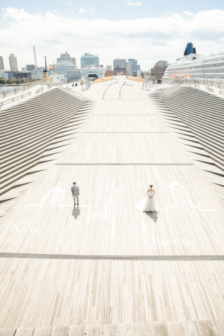 本日は日中の大さん橋での撮影のご紹介です。