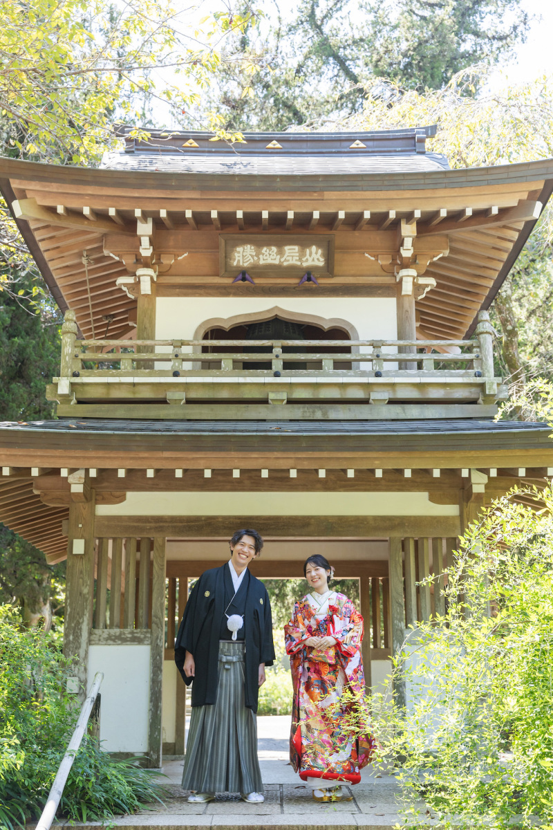 浄智寺でウエディングフォト【鎌倉寺社ロケーション】