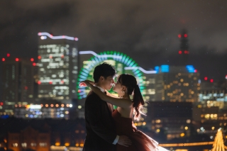 【みなとみらいの夜景と残す】★定番の大桟橋ロケーション★