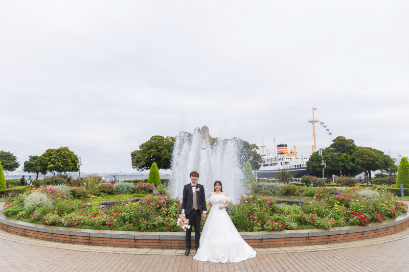 緑も花も海も空も！【平日限定＊山下公園ロケーション】