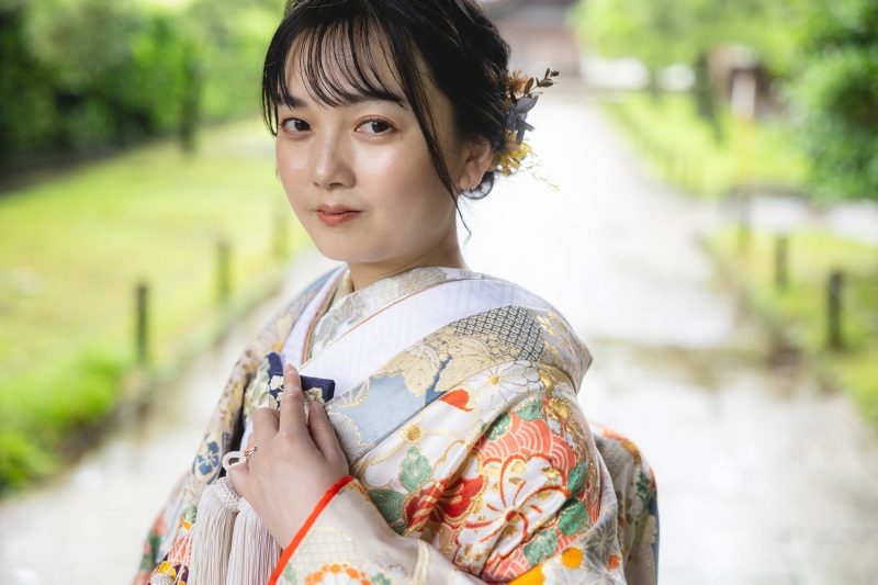 梅雨の日の三溪園