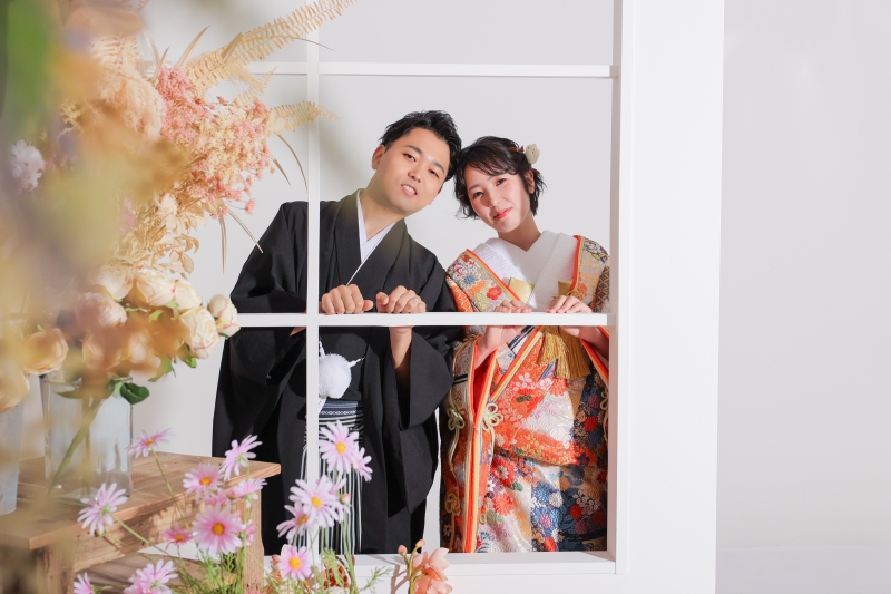 和装も洋装もいろんな背景で!