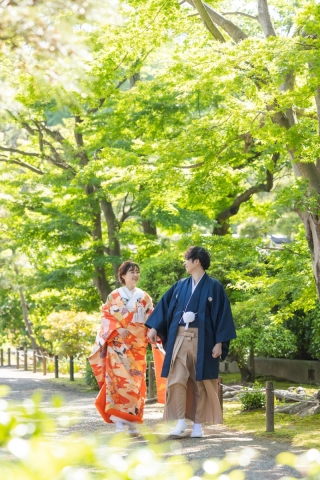 【和装＋洋装】新緑が美しい三渓園とこだわりスタジオ