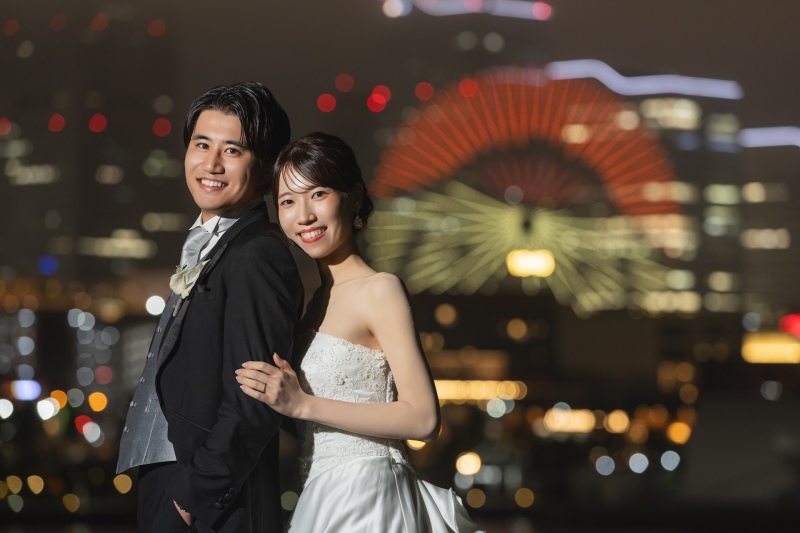 大桟橋で楽しむフォトウエディング