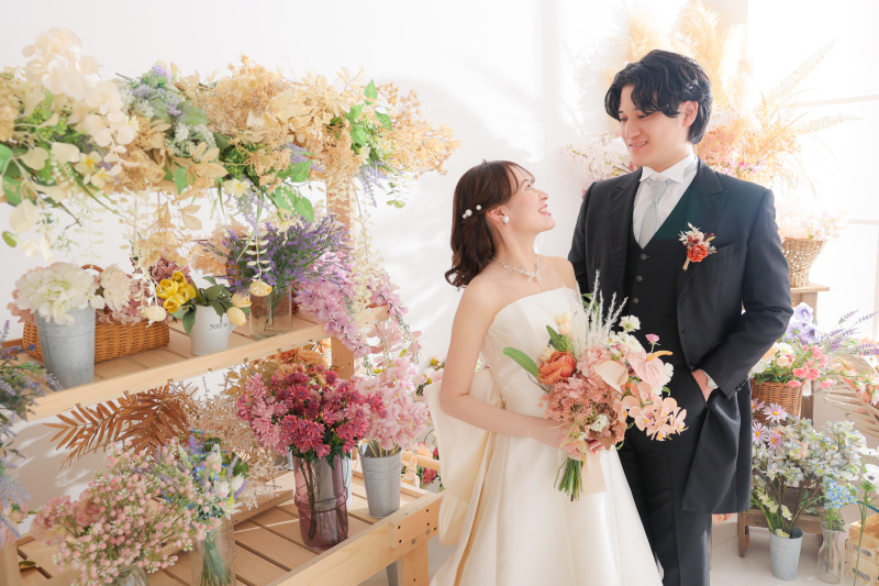 お花に囲まれたスタジオ！