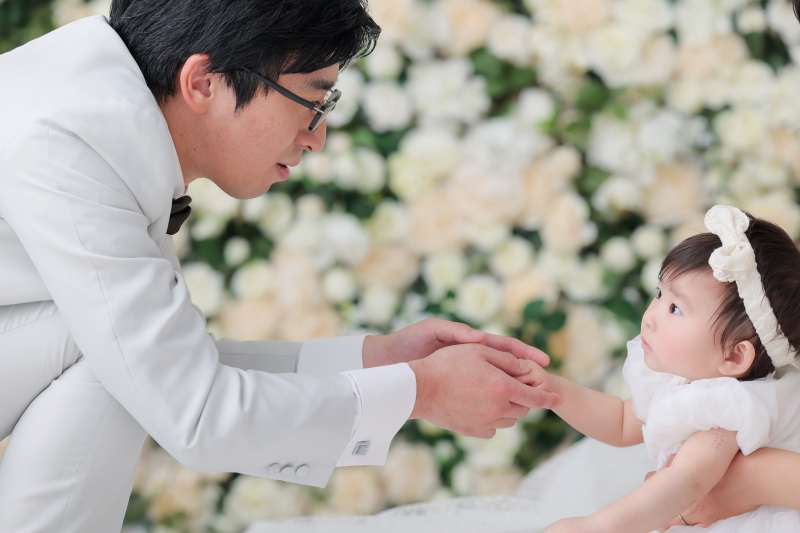 可愛く家族でウェディング!!