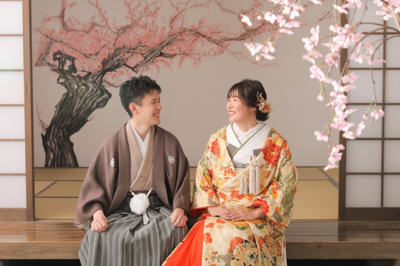 桜と一緒に！