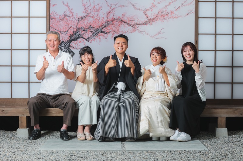 仲良く和装で楽しい撮影!