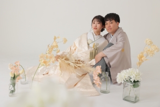 お二人らしさを引き出す【和装スタジオプラン】