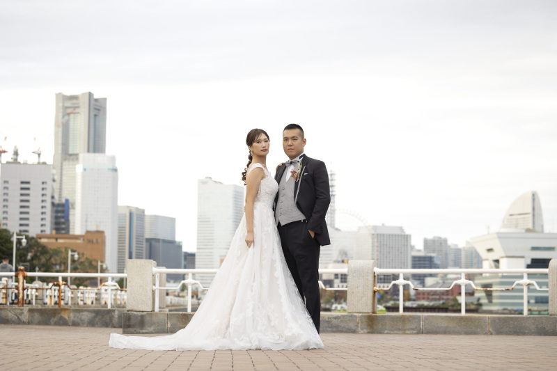 山下公園のバラ園での撮影も素敵です！
