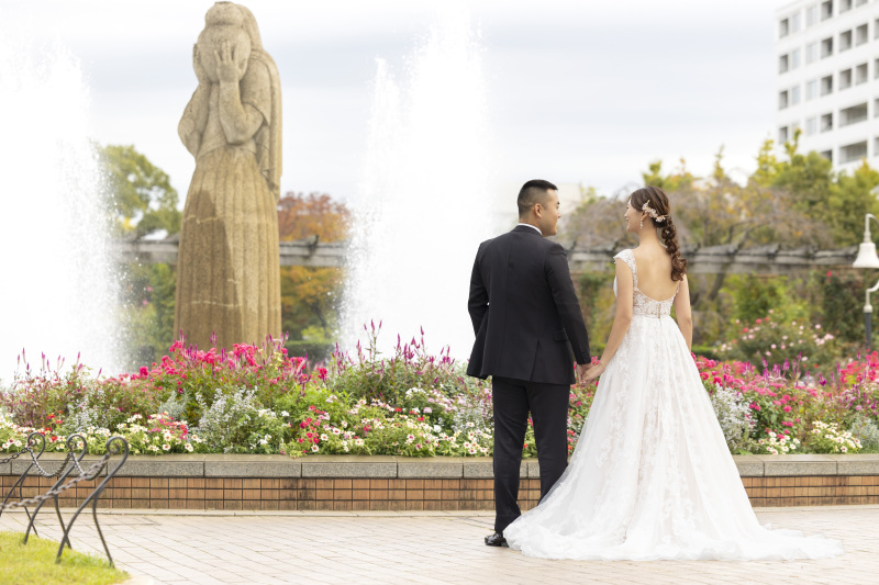 山下公園のバラ園での撮影も素敵です！