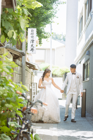 鎌倉駅周辺と海で！