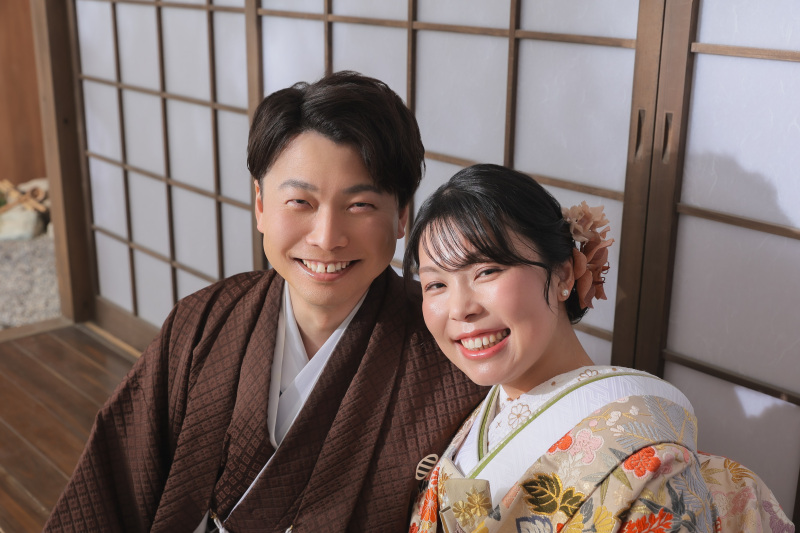 素敵な笑顔で和装撮影!