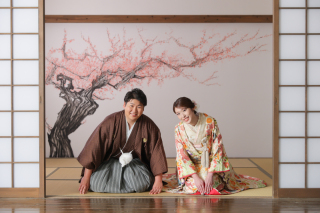 【和庭園スタジオ】落ち着いた雰囲気で和装フォト