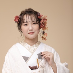 髪飾りで和装をカジュアルめに✿