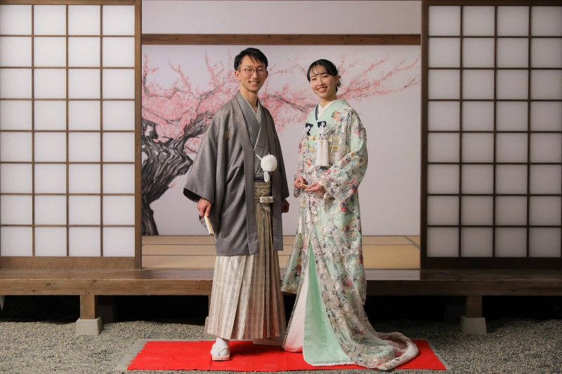 スタジオで和装と洋装!