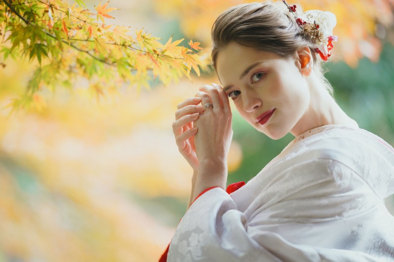 紅葉の妙本寺