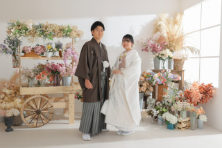 和装と洋装でスタジオ撮影!