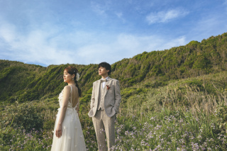オレンジに輝く夕景の城ヶ島