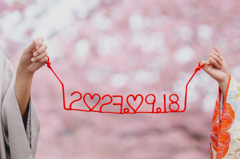 桜と一緒に撮影はいかが?