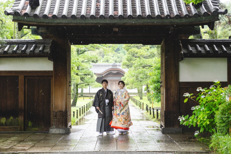 梅雨の日の三溪園