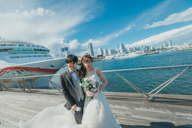 真昼の大桟橋ロケーション！