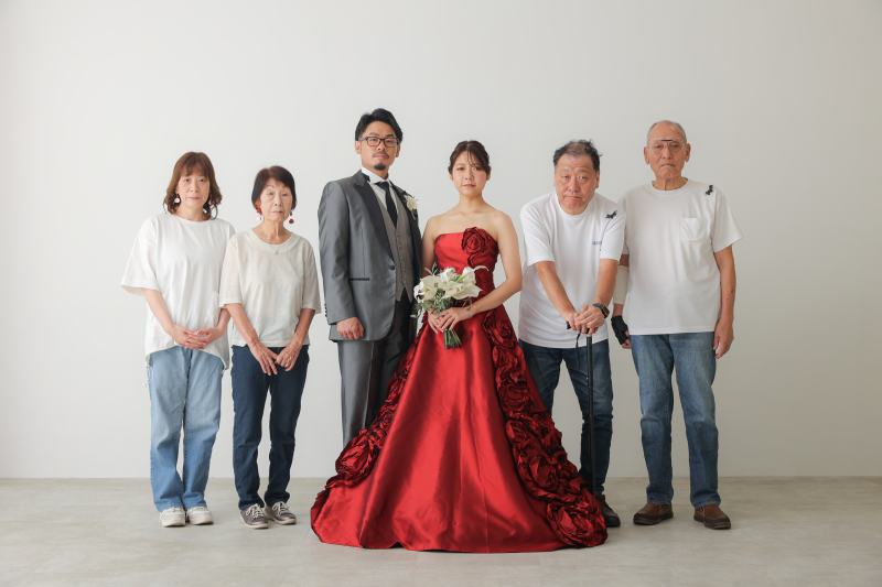 洋装ハウススタジオで家族フォト!