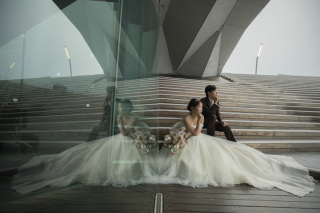 雨の日でも素敵に!大桟橋でおしゃれフォト