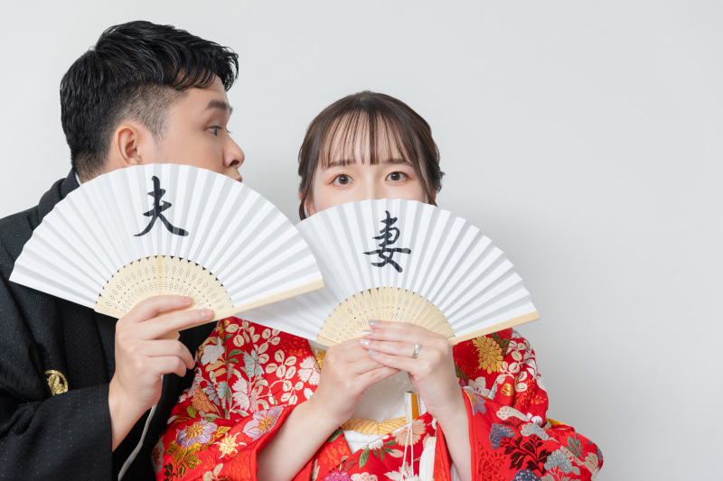 和装に合わせたアイテムで