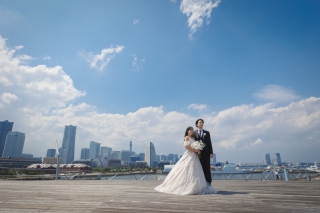 青空の下で撮る大桟橋!