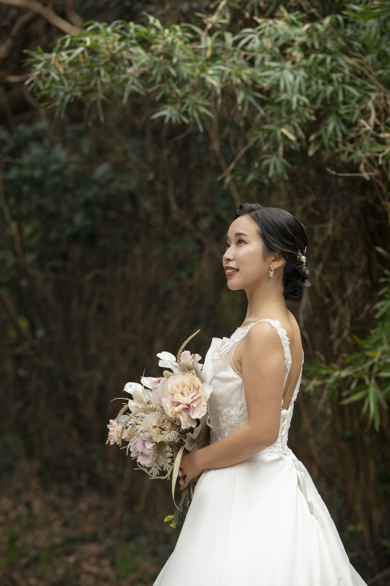 城ヶ島の夕日に溶け込むヘアメイク
