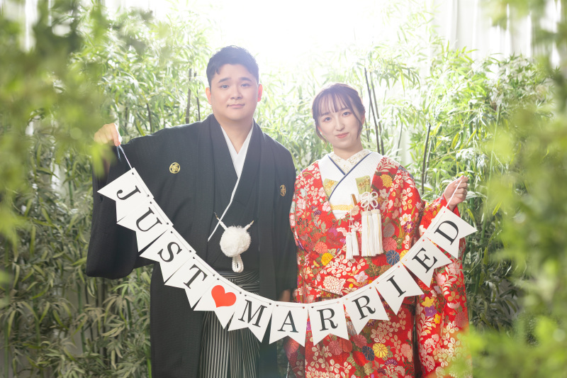 和装に合わせたアイテムで