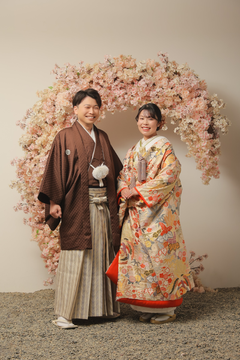 素敵な笑顔で和装撮影!