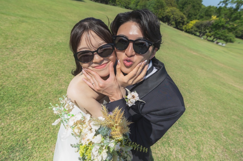 ナチュラルな韓国風ウエディングフォト♡【根岸森林公園ロケーション】