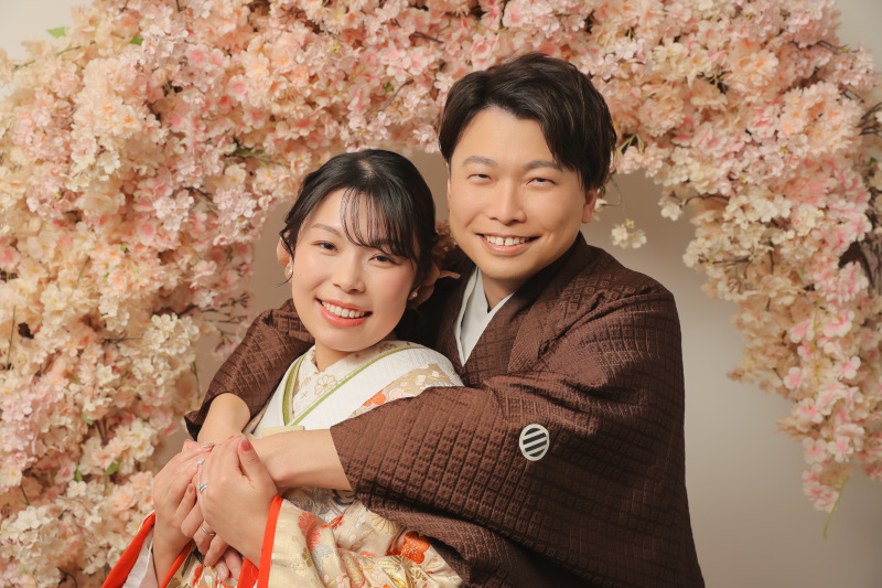 素敵な笑顔で和装撮影!