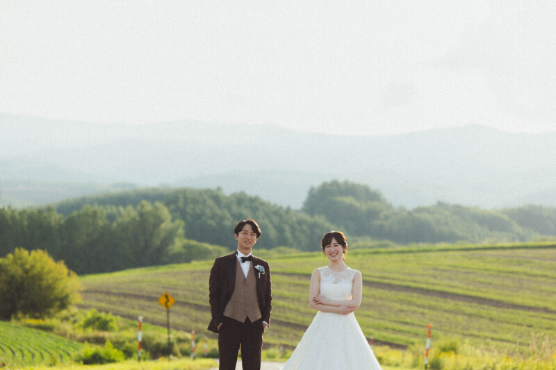 北海道をめぐるフォトウェディング