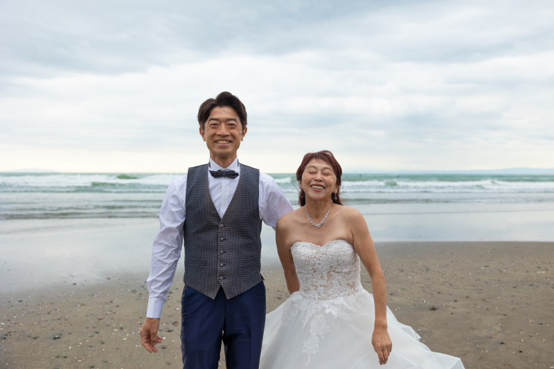 海で楽しく撮影！