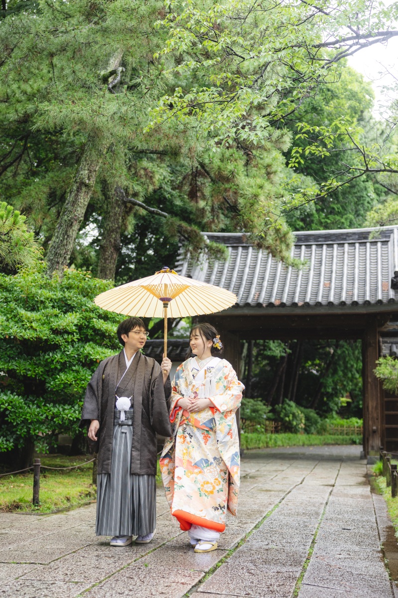 梅雨の日の三溪園