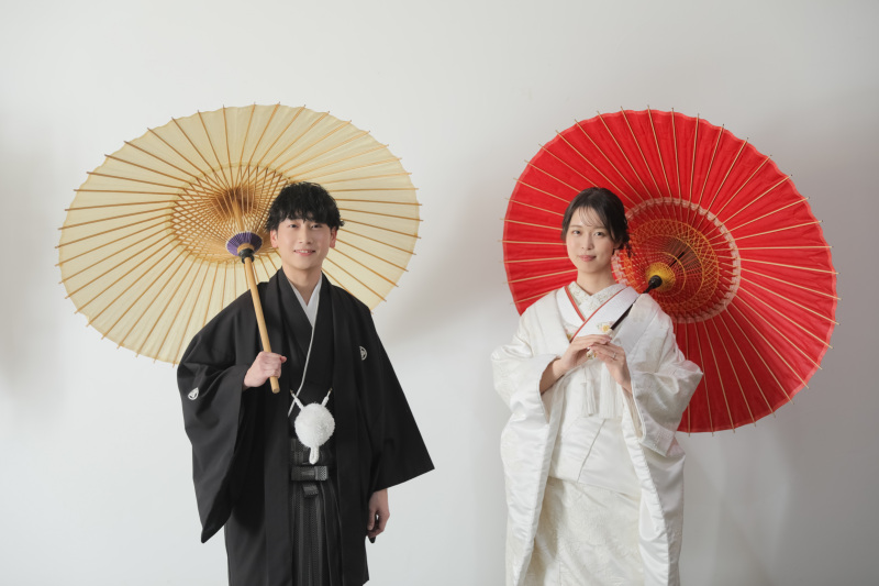 お二人らしいスタジオ撮影！