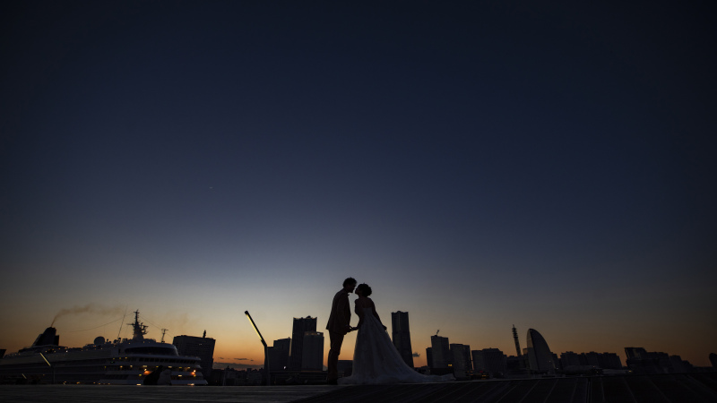 大桟橋での夕景から夜景撮影のご紹介