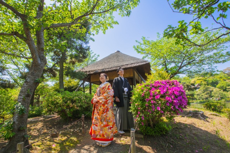 晴れの日の三溪園