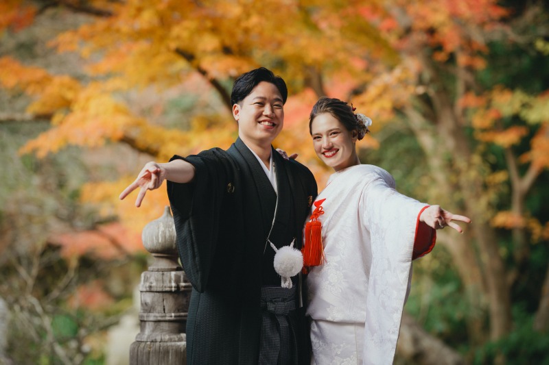 紅葉の妙本寺